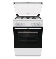 Газовая плита Gorenje/ Газовая плита Gorenje, автоматический электроподжиг варочной поверхности и духовки, чугунные решетки, цвет белый