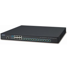 XGS-6350-12X8TR управляемый коммутатор/ Layer 3 12-Port 10G SFP+ + 8-Port 10/100/1000T Stackable Managed Switch with Dual 100~240V AC Redundant Power