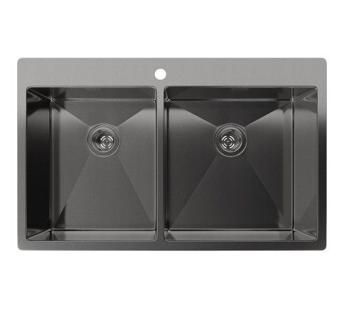 Кухонная мойка RIVELATO Rivelato Rinox 8050 B2 PVD black Мойка нерж.сталь 2 чаши 800*500*200 мм, монтаж: врезной, материал: нержавеющая сталь, цвет: черный Кухонная мойка RIVELATO Rivelato Rinox 8050 B2 PVD black Мойка нерж.сталь 2 чаши 800*500*200 мм, монтаж: врезной, материал: нержавеющая сталь, цвет: черный