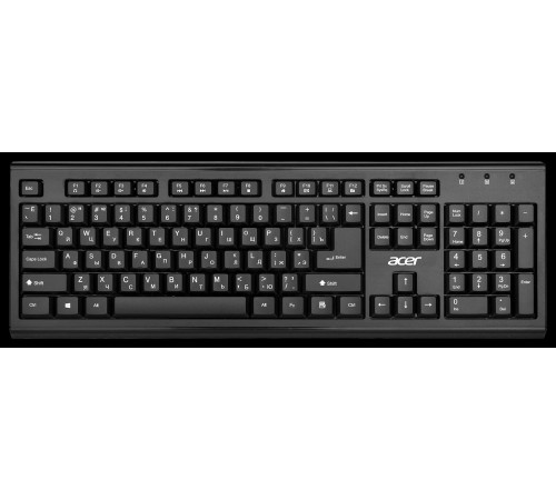 Набор клавиатура+мышь/ Беспроводной набор (клав+мышь) ACER OKR120 Wireless 2.4G combo set black Набор клавиатура+мышь/ Беспроводной набор (клав+мышь) ACER OKR120 Wireless 2.4G combo set black