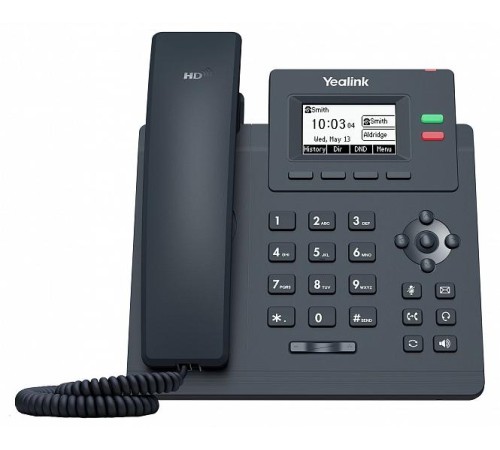 IP Телефон YEALINK SIP-T31G,  2 аккаунта, PoE, GigE, шт. БП в комплекте