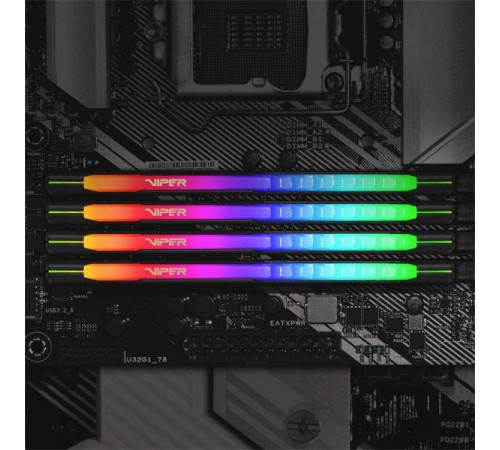 Оперативная память Patriot Viper STEEL DDR4 DIMM RGB 16GB 3200MHz KIT 2*8GB CL18 18-22-22-42 1.35V