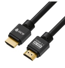 GCR Кабель 1.0m HDMI 2.1, черный, 8K 60Hz, 4K 144Hz, динамический HDR, 4:4:4, Ultra HD, 48.0 Гбит/с, 2 Х экран, армирование, GCR-55548