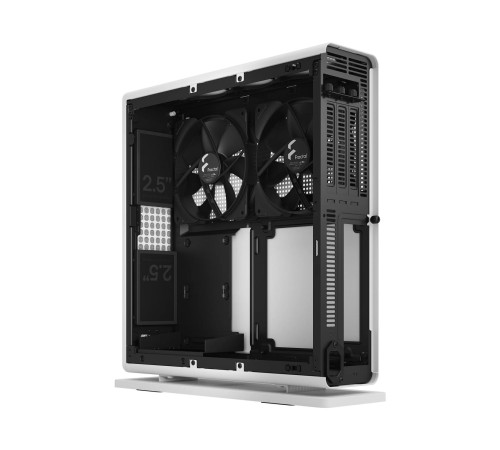 Корпус ПК без блока питания/ Case Fractal Design Ridge, 2x140mm, 2xUSB-A 3.2 + 1xUSB 3.2 Type-C, SFX PSU Support, mITX White