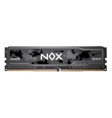 Оперативная память Apacer  DDR5  16GB  6200MHz DIMM NOX Black Gaming Memory CL40 1.35V (Retail) 2048*8  Heat Sink (Retail) 3 years (AH5U16G62C532MBAA-1)