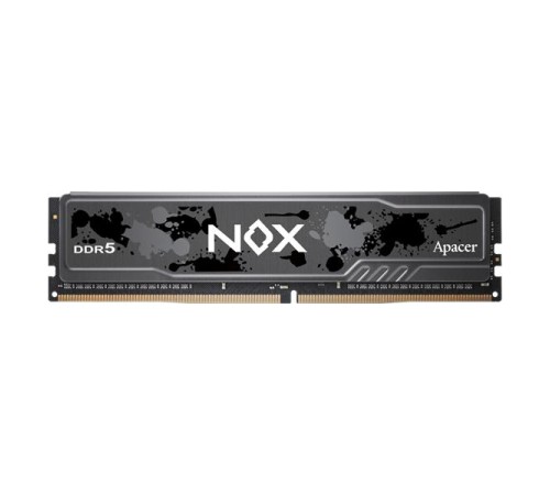 Оперативная память Apacer  DDR5  32GB  6200MHz DIMM NOX Black Gaming Memory CL40 1.35V (Retail) 2048*8  Heat Sink (Retail) 3 years (AH5U32G62C532MBAA-1)