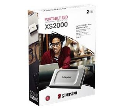 Твердотельный накопитель Kingston External SSD SXS2000 2Tb USB 3.2 Gen 2x2 R2000/W2000MB/s Retail 1 year (SXS2000/2000G)