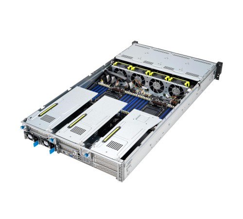 Серверная платформа/ ASUS RS720-E11-RS12U, 2U, 2 x LGA4677,  32 DIMM DDR5, 12=8 x NVMe/SAS*/SATA + 4 NVMe/SATA hs, 2 x M.2 slot, 2 x 10Gbe (X710) RJ45 port,Up to 8 slots PCIe 5.0, 1 x OCP 3.0, 1+1 1600W
