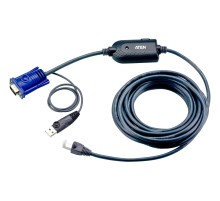 Модуль удлинителя, SVGA+KBD+MOUSE USB,   4.5 метр., для подкл. комп. к перекл. KH15xxA/KH15xxAi/KL15xxA/KH25xxA, макс.разреш. 1600х1200, RJ45+HD-DB15+USB A-тип, Female+2xMale, без Б.П., (DDC2B)/ USB CPU Module/cat 5 cable for KH2516A