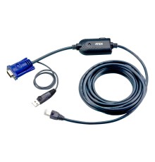 Модуль удлинителя, SVGA+KBD+MOUSE USB,   4.5 метр., для подкл. комп. к перекл. KH15xxA/KH15xxAi/KL15xxA/KH25xxA, макс.разреш. 1600х1200, RJ45+HD-DB15+USB A-тип, Female+2xMale, без Б.П., (DDC2B)/ USB CPU Module/cat 5 cable for KH2516A