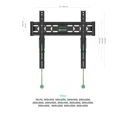 ONKRON кронштейн для телевизора 32"-70" наклонный, чёрный TM5 (Мятая упаковка) ONKRON кронштейн для телевизора 32"-70" наклонный, чёрный TM5 (Мятая упаковка)