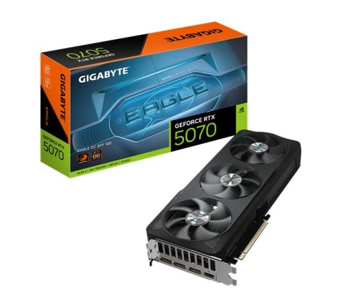 Видеокарта GIGABYTE RTX5070 EAGLE OC SFF 12G//RTX5070, HDMI*1, DP*3, 12G,D7