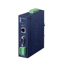 конвертер/ PLANET ICS-2100T IP30 Industrial 1-Port RS232/RS422/RS485 Serial Device Server (1 x 10/100BASE-TX, -40~75 degrees C, dual 9~48V DC, Web, Telnet and SNMP management )