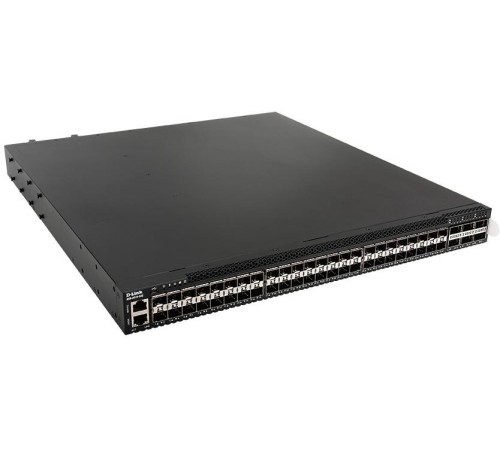 Коммутатор/ DXS-3610-54S/*SI Managed L3 Stackable Switch 48x10GBase-X SFP+, 6x100GBase-X QSFP28, CLI, 1000Base-T Management, RJ45 Console, micro-USB, Standard Image F/W