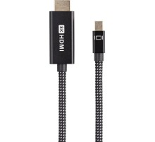 Кабель/ Кабель miniDisplayPort M-> HDMI M 4K@120Hz/8K@30Hz 1.8m Telecom,оплетка (TA820M-1.8M)