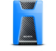 Внешний жесткий диск/ Portable HDD 2TB ADATA HD650 (Blue), Silicone, USB 3.2 Gen1, 121x81x21mm, 201g /3 года/