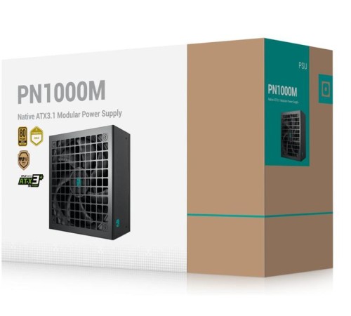 Блок питания Deepcool GAMERSTORM PN1000M (ATX 3.1, 1000W, Full Cable Management, PWM 135mm fan, Active PFC, 80+ GOLD, Active PFC + Full Bridge SRC LLC + DC/DC ,Gen5 PCIe) RET Блок питания Deepcool GAMERSTORM PN1000M (ATX 3.1, 1000W, Full Cable Management, PWM 135mm fan, Active PFC, 80+ GOLD, Active PFC + Full Bridge SRC LLC + DC/DC ,Gen5 PCIe) RET