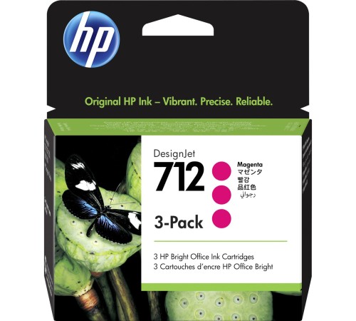 Набор картриджей/ HP 712 3-Pack 29-ml Magenta DesignJet Ink Cartridge Набор картриджей/ HP 712 3-Pack 29-ml Magenta DesignJet Ink Cartridge
