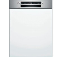 Встраиваемая посудомоечная машина BOSCH 81.5х59.8х55 см, частично встраиваемая посудомоечная машина, бленда нержавеющая сталь, 14 комплектов, дисплей, 6 программ: Авто 45-65°C, Деликатная, Эко, Интенсивная, Быстрая, Быстрая 45°C, таймер, Home Connect