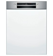 Встраиваемая посудомоечная машина BOSCH 81.5х59.8х55 см, частично встраиваемая посудомоечная машина, бленда нержавеющая сталь, 14 комплектов, дисплей, 6 программ: Авто 45-65°C, Деликатная, Эко, Интенсивная, Быстрая, Быстрая 45°C, таймер, Home Connect