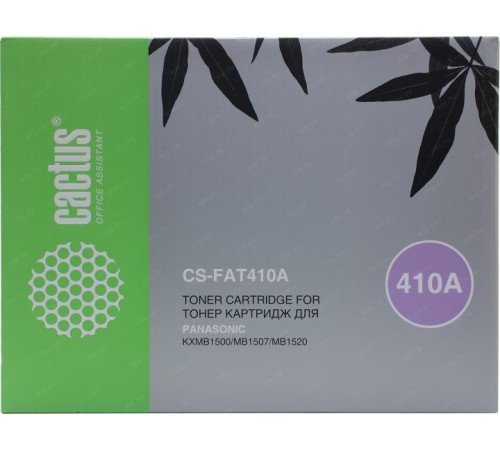 -/ Картридж лазерный Cactus CS-FAT410A KX-FAT410A7 черный (2500стр.) для Panasonic MB1500/MB1507/MB1520
