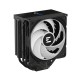Кулер для процессора ZALMAN CNPS13X DS BLACK, 120mm FAN, 5 HEAT PIPES, 4-PIN PWM, 600-2000 RPM, 29,7 DBA MAX, HYDRO BEARING, ARGB TOP COVER, LIVE CPU TEMPERATURE DISPLAY, FULL SOCKET SUPPORT