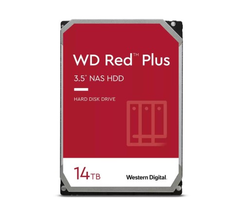Жесткий диск/ HDD WD SATA3 14Tb Red Plus 7200 512Mb 1 year warranty