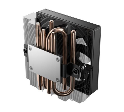 Кулер для процессора ID-COOLING IS-53-XT BLACK LGA1851/1700/1200/115X/AM5/AM4 низкопрофильный высота 53mm (24шт/кор, TDP 95W, PWM, 4 тепл.трубок + медная база, FAN 92mm, черный) BOX