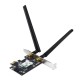 адаптер ASUS PCE-BE6500 // WI-FI 7 802.11be, 2882 + 688Mbps, PCI-E Adapter, 2 antenna