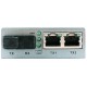 Медиаконвертер/ OSNOVO Медиаконвертер FE, 2*10/100Base-T, 1 оптический порт (SC, tx1550нм/rx1310нм) 100Base-FX, до 20 км