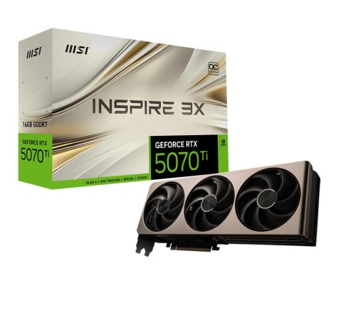 Видеокарта/ GeForce RTX 5070 Ti 16G INSPIRE 3X OC Видеокарта/ GeForce RTX 5070 Ti 16G INSPIRE 3X OC