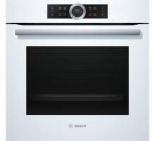 Встраиваемая электрическая духовка BOSCH 59.5x59.5x54.8 см, 71л, дисплей, 13 режимов, EcoClean, 3 стекла, белый