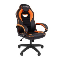 Офисное кресло Chairman   game 16 Россия экопремиум черный/оранжевый