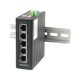 Коммутатор/ OSNOVO SW-70500-I Промышленный коммутатор Gb Ethernet на 5 портов, 5*10/100/1000Base-T, Встроенная грозозащита 6кВ, БП в комплект НЕ входит, монтаж на DIN-рейку (крепление в комплекте)