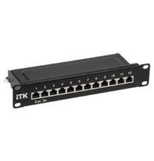 1U патч-панель кат.5E STP 12 портов 10" Dual IDC