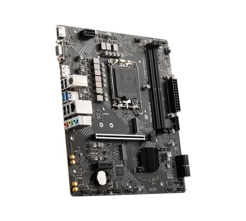 Материнская плата MSI PRO H610M-G DDR5 s1700,2DDR5,1PCI-Ex16,1PCI-Ex1,2M.2(KEY M+KEY E),4SATA, mATX, RTL
