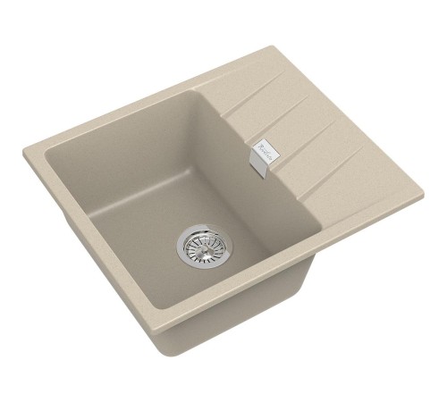 Кухонная мойка RIVELATO RIVELATO Мойка RAUM 58 1-чаша 580*500мм, монтаж: врезной, материал: кварц, цвет: темно-бежевый Кухонная мойка RIVELATO RIVELATO Мойка RAUM 58 1-чаша 580*500мм, монтаж: врезной, материал: кварц, цвет: темно-бежевый