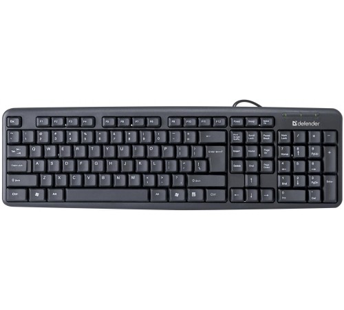 Defender Проводная клавиатура Element HB-520 USB RU,черный,полноразмерная USB