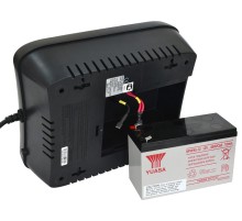 ИБП SPD-750U LCD, линейно-интерактивный, цифровой дисплей,  750 ВA, 450 Вт, 4 евророзетки с резервным питанием, 4 евророзетки с фильтрацией, USB,  защита RJ45/RJ11, батарея свинцово-кислотная 12В 9Ач, ШхГхВ 285х232х103мм, 7.4 кг/ UPS SPD-750U LCD, line-in