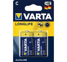 Батарейка/ Батарейка Varta LONGLIFE LR14 C BL2 Alkaline 1.5V (4114) (2/20/200) (2 шт.)