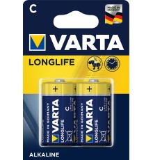 Батарейка/ Батарейка Varta LONGLIFE LR14 C BL2 Alkaline 1.5V (4114) (2/20/200) (2 шт.)