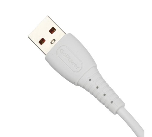 Кабель/ Кабель GoPower GP07M USB (m)-microUSB (m) 1.0м 2.4A силикон белый (1/200/800) Кабель/ Кабель GoPower GP07M USB (m)-microUSB (m) 1.0м 2.4A силикон белый (1/200/800)