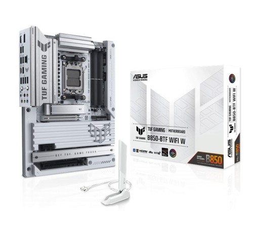 Материнская плата ASUS TUF GAMING B850-BTF WIFI W, AM5, B850, 4*DDR5, 4*SATA, 3*M.2, 7*USB 3.2, 2*USB 2.0, Type-C, 3*PCIx16, 1*PCIx1, DP+HDMI, ATX; 90MB1KW0-M0EAY0