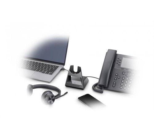 Гарнитура беспроводная/ VOYAGER 4310 UC,V4310 C (COMPUTER & MOBILE) USB-C, MONO BLUETOOTH HEADSET, WITH CHARGE STAND, WORLDWIDE