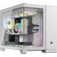 Корпус без блока питания/ Case Corsair 2500X Airflow, Midi-Tower, TG, no fan, 2xUSB-A 3.2, 1xUSB 3.2 Type-C, mATX, mITX White