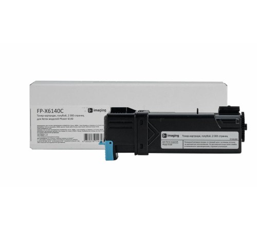 Тонер-картридж F+ imaging, голубой, 2 000 страниц, для Xerox моделей Phaser 6140 (аналог 106R01481), FP-X6140C