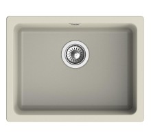 Кухонная мойка RIVELATO RIVELATO Мойка BERKANA 50 1-чаш 560*430, монтаж: универсальный, материал: кварц, цвет: топаз