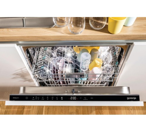 Посудомоечная машина Gorenje/ Посудомоечная машина Gorenje, загрузка 13 комплектов, стандартный мотор, регулировка верхней корзины по высоте, 2 корзины, сенсорное управление, световой и звуковой сигнал завершения цикла, отсрочка, полный AquaStop, энергоэф