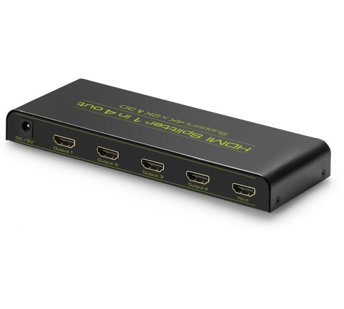 Greenconnect Разветвитель v1.4 HDMI 1на 4 выхода, 4K2K 30Hz /1080p 120Hz + индикация серия Greenline GL-v104C Greenconnect Разветвитель v1.4 HDMI 1на 4 выхода, 4K2K 30Hz /1080p 120Hz + индикация серия Greenline GL-v104C