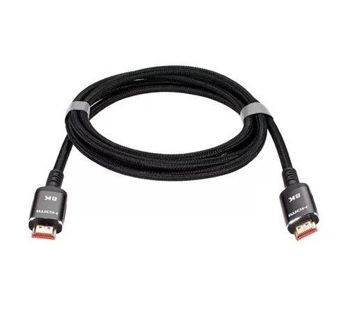 Кабель/ Кабель HDMI 19M/M,ver. 2.1 8KX60Hz (Econom) оплетка 2m iOpen <ACG859B-2.0>